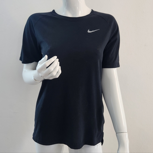 Nike Tops - Unisex Nike Dri‑Fit Running Tee Black Women Small Men XSmall
